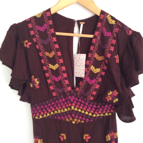 Free People Cleo Jumpsuit Sz 2 - Picture 5 of 6